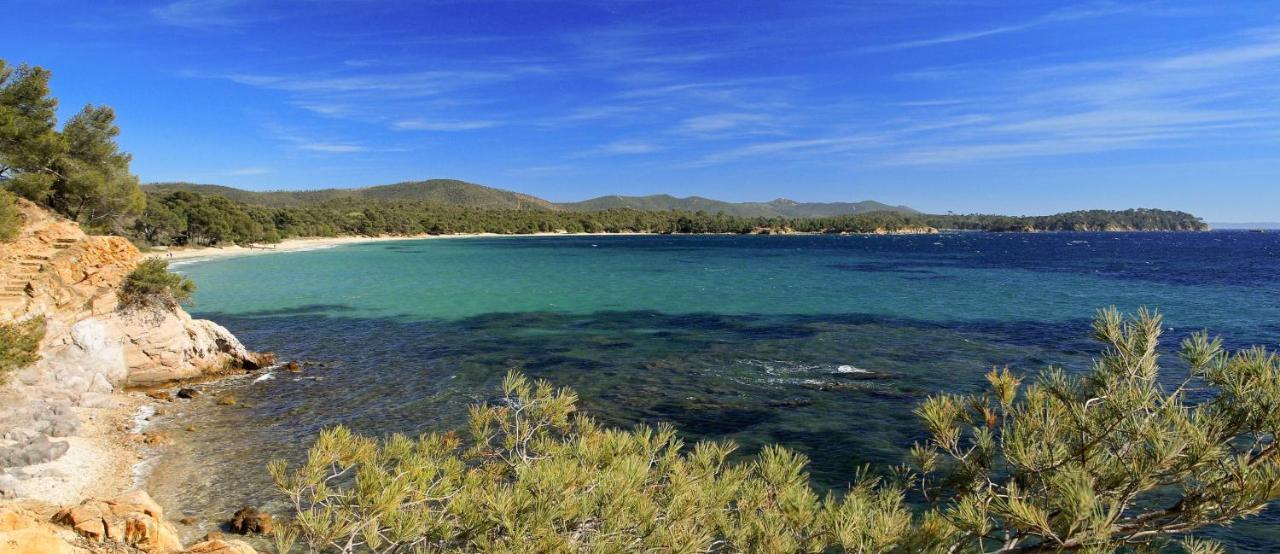 ラ・ロンド・レ・モールT2 Climatise A L'Ile D'Or Avec Piscine Pres De La Plageアパートメント エクステリア 写真